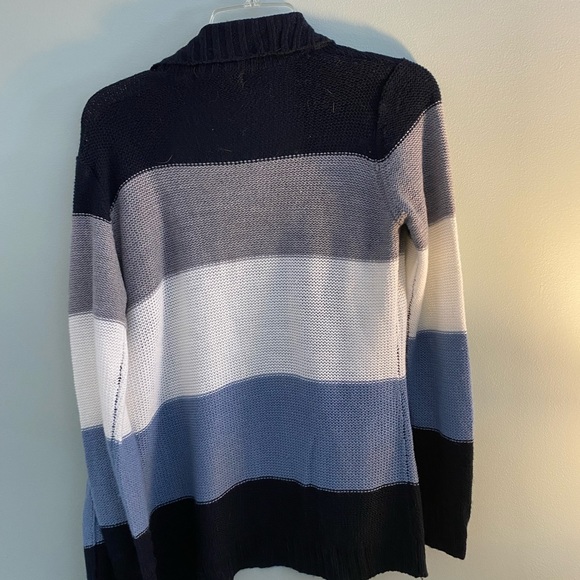Blue striped cardigan - Picture 3 of 4